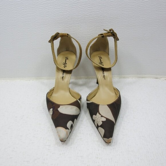 Beverly Feldman Snake Print Leather Dress Heels Women's Footwear Shoes 8 M - Picture 4 of 7